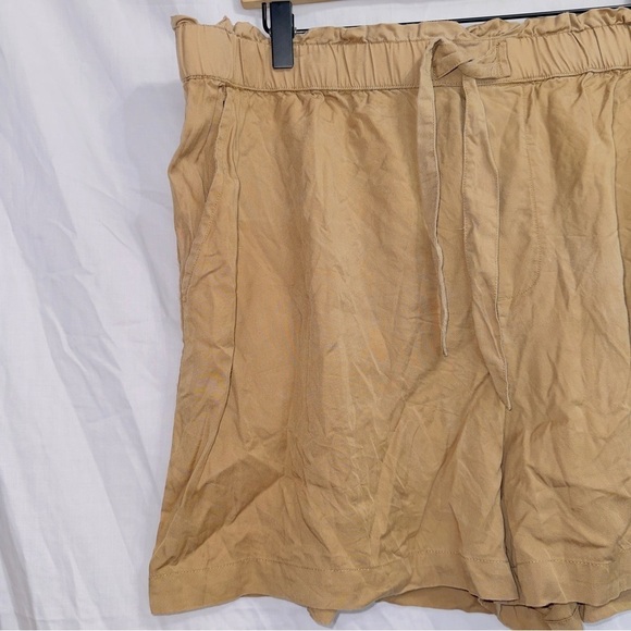 Lucky Brand Brown High Waisted Elastic Waistband Stretchy Casual Shorts size XL - Picture 2 of 5